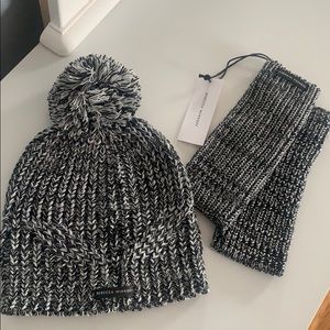Rebecca Minkoff beanie and hand warmers set